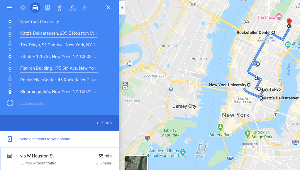 Find distance between Multiple Location in Google sheets